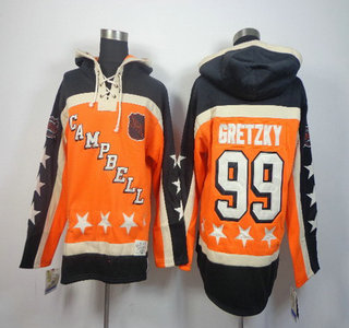 Old Time Hockey Edmonton Oilers #99 Wayne Gretzky Orange All-Star Hoody