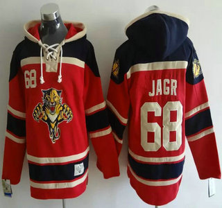 Old Time Hockey Florida Panthers #68 Jaromir Jagr Red Hoody