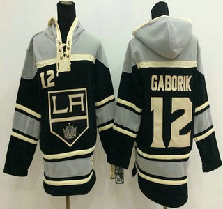 Old Time Hockey Los Angeles Kings #12 Marian Gaborik Black Hoody