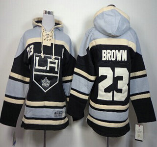 Old Time Hockey Los Angeles Kings #23 Dustin Brown Black Kids Hoody