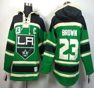 Old Time Hockey Los Angeles Kings #23 Dustin Brown Green Hoody