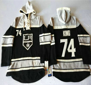 Old Time Hockey Los Angeles Kings #74 Dwight King Black Hoody