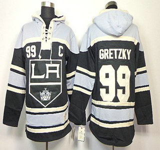 Old Time Hockey Los Angeles Kings #99 Wayne Gretzky Black Hoody