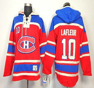 Old Time Hockey Montreal Canadiens #10 Guy Lafleur Red Hoody