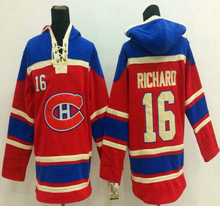 Old Time Hockey Montreal Canadiens #16 Henri Richard Cream Hoody