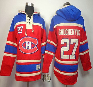 Old Time Hockey Montreal Canadiens #27 Alex Galchenyuk Red Hoody