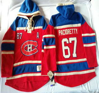Old Time Hockey Montreal Canadiens #67 Max Pacioretty Red Hoody