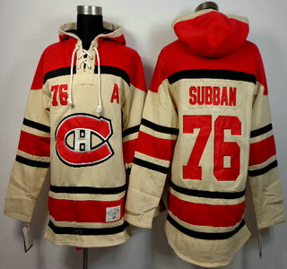Old Time Hockey Montreal Canadiens #76 P. K. Subban Cream Hoody