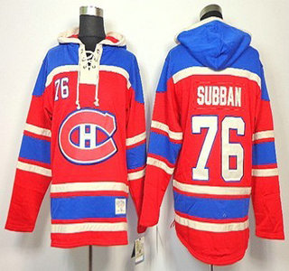 Old Time Hockey Montreal Canadiens #76 P.K. Subban Red Hoody
