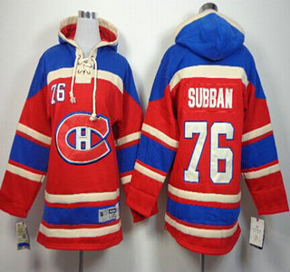 Old Time Hockey Montreal Canadiens #76 P.K. Subban Red Kids Hoody
