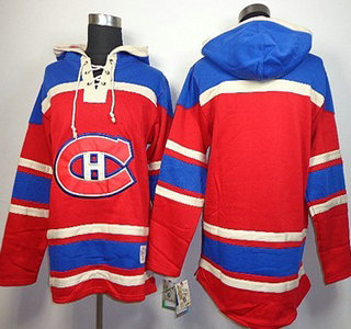 Old Time Hockey Montreal Canadiens Blank Red Hoody