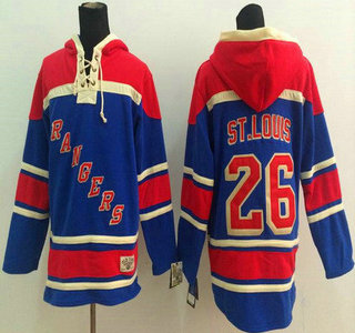Old Time Hockey New York Rangers #26 Martin St. Louis Light Blue Hoody