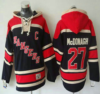Old Time Hockey New York Rangers #27 Ryan McDonagh Navy Blue Hoody