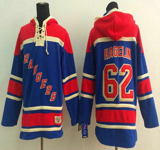 Old Time Hockey New York Rangers #62 Carl Hagelin Light Blue Hoody