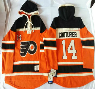 Old Time Hockey Philadelphia Flyers #14 Sean Couturier 2012 Winter Classic Orange Hoody