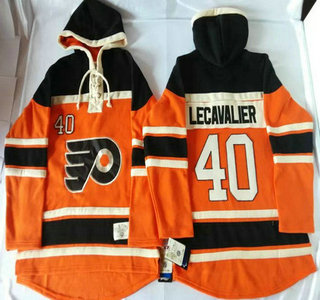 Old Time Hockey Philadelphia Flyers #40 Vincent Lecavalier 2012 Winter Classic Orange Hoody