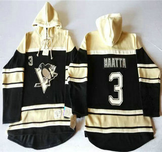 Old Time Hockey Pittsburgh Penguins #3 Olli Maatta Black Hoody