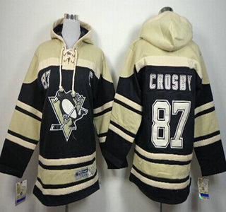 Old Time Hockey Pittsburgh Penguins #87 Sidney Crosby Black Kids Hoody