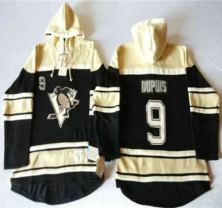 Old Time Hockey Pittsburgh Penguins #9 Pascal Dupuis Black Hoody