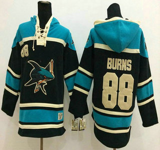 Old Time Hockey San Jose Sharks #88 Brent Burns Black Hoody