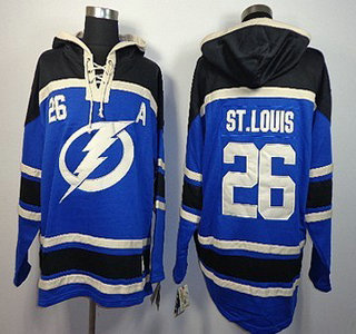 Old Time Hockey Tampa Bay Lightning #26 Martin St. Louis Blue Hoody