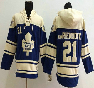 Old Time Hockey Toronto Maple Leafs #21 James van Riemsdyk Navy Blue Hoody