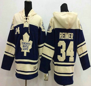Old Time Hockey Toronto Maple Leafs #34 Navy Blue Hoody