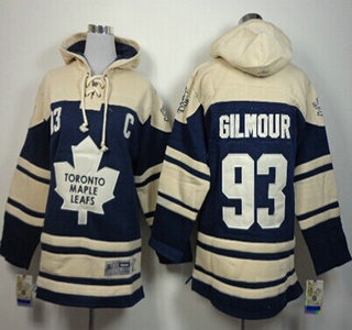 Old Time Hockey Toronto Maple Leafs #93 Doug Gilmour Navy Blue Kids Hoody