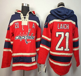 Old Time Hockey Washington Capitals #21 Brooks Laich Red Hoody