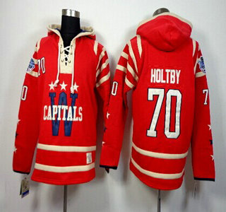 Old Time Hockey Washington Capitals #70 Braden Holtby 2015 Winter Classic Red Hoody