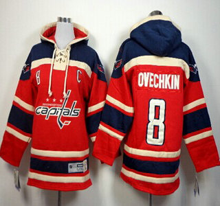 Old Time Hockey Washington Capitals #8 Alex Ovechkin Red Kids Hoody