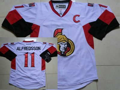 Ottawa Senators 11 Daniel Alfredsson White Jersey