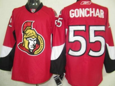 Ottawa Senators 55 Gonchar Red Jersey