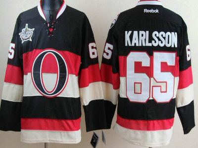 Ottawa Senators 68 Erik Karlsson Black Third 2012 All-Star Patch Jersey
