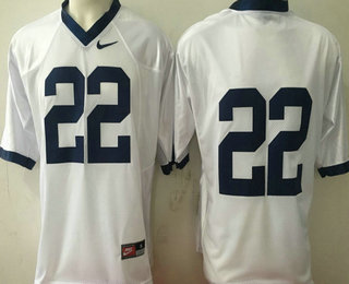 Penn State Nittany Lions #22 T.J. Rhattigan No Name White College Football Jersey