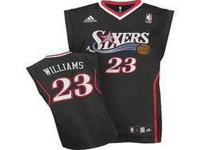 Philadelphia 76ers 23 Louis Williams Black Jersey