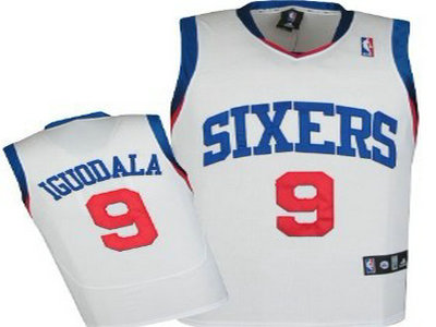 Philadelphia 76ers 9 Andre Iguodala White Authentic Jersey