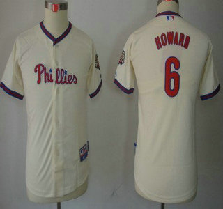 Philadelphia Phillies #6 Ryan Howard Cream Kids Jersey