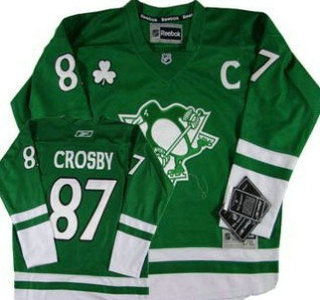 pittsburgh penguins green jersey