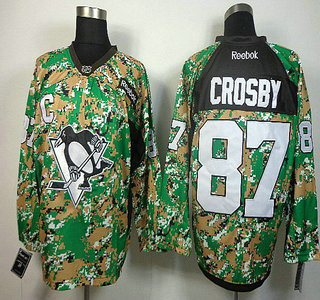 Pittsburgh Penguins #87 Sidney Crosby With C Patch 2014 Camo Jersey
