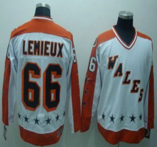 Pittsburgh Penguins 66 Mario Lemieux White All-Star CCM Jersey
