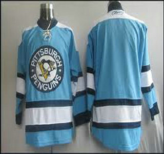 Pittsburgh Penguins Blank Light Blue Jersey