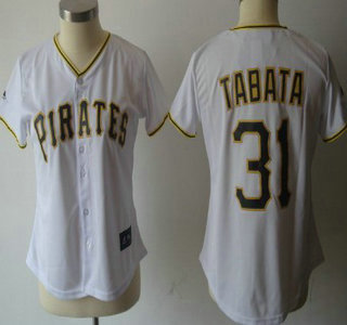 Pittsburgh Pirates #31 Jose Tabata White Womens Jersey