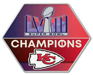 Printed Kansas City Chiefs 2024 NFL Super Bowl LVIII 58 Champions Jersey Patch