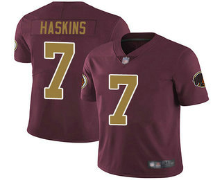 Redskins #7 Dwayne Haskins Burgundy Red Alternate Men's Stitched Football Vapor Untouchable Limited Jersey