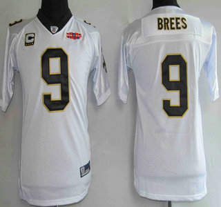 Reebok NFL New Orleans Saints #9 Drew Brees White Kids Jersey