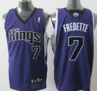 Sacramento Kings 7 Fredette Purple Authentic Kids Jersey