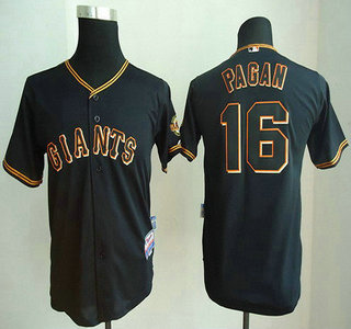 San Francisco Giants #16 Angel Pagan Black Kids Jersey