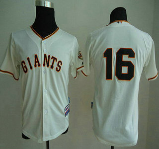 San Francisco Giants #16 Angel Pagan Cream Kids Jersey
