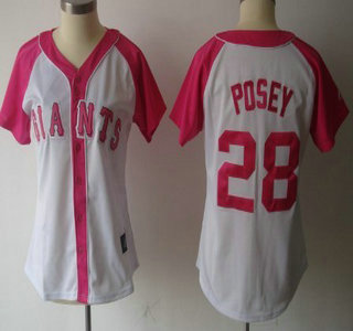 San Francisco Giants #28 Buster Posey 2012 Fashion Womens Jersey